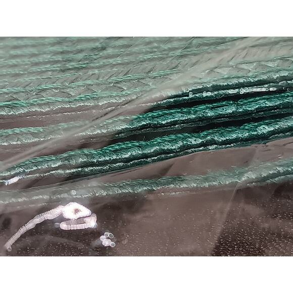 New Pier 1 Imports Set of 4 Placemats Mesa Verdent Green Round Braided 15" - Picture 8 of 8